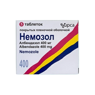 Немозол таблетки п/о 400мг №5х1