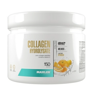 MAXLER БАД «Коллаген Гидролизат» вкус: цитрус, порошок 150 г