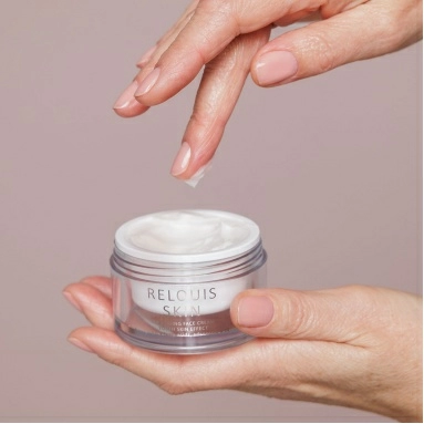 RELOUIS SKIN ANTI-AGE Крем для лица антивозрастной ЭФФЕКТ МОЛОДОЙ КОЖИ с омега 3 6 9 жирными кислотами,аденозином и скваланом,40 гр