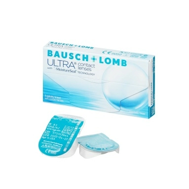 Линзы контактные: линзы контактные мягкие Bausch & Lomb ULTRA (samfilcon A) с базовой кривизной 8,5 мм с оптической силой в -5,75D, 1 штука