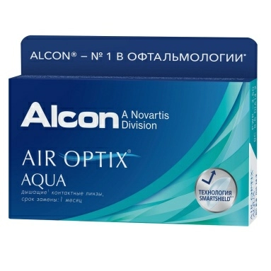 Линзы контактные мягкие: линзы AIR OPTIX AQUA -4,75, 1 штука