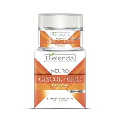 BIELENDA NEURO GLICOL + VIT. C Отшелушивающий крем от морщин ночной 50 мл