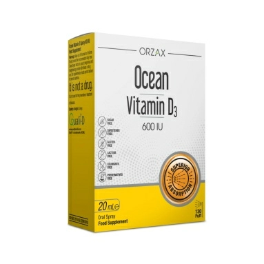Оушен Витамин D3 600 МЕ / Ocean Vitamin D3 600 IU, БАД жидкость во флаконе 20 мл с дозатором