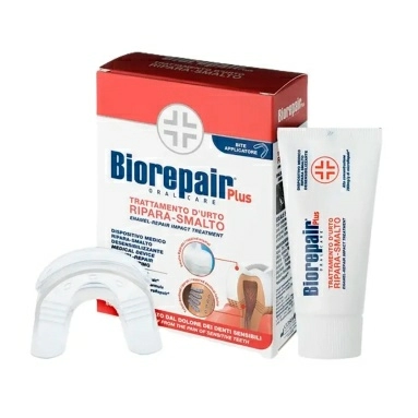 Biorepair Plus Зубная паста Биорепейр Плюс для снижения чувствительности и восстановления эмали зубов/Trattamento D`urto Ripara-Smalto Enamel Repair Impact Treatmen 50 мл