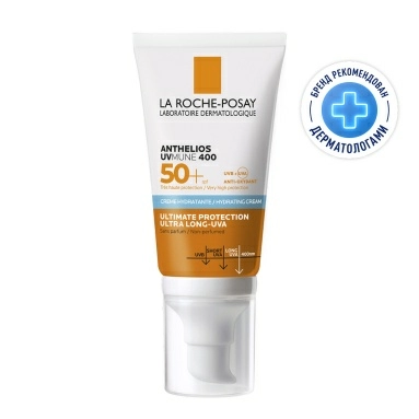 LA ROCHE-POSAY ANTHELIOS UVMUNE 400 Солнцезащитный увлажняющий крем для лица SPF 50+ / PPD 30, 50 мл