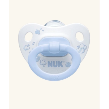 NUK BABY BLUE Соска-пустышка ортодонт. формы, силик, р-р1, 10730303 (BABY BLUE)