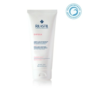 Rilastil DIFESA Смягчающий, успокаивающий, очищающий крем для лица 200 мл