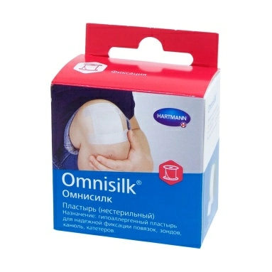 Пластырь из искусственного шелка Omnisilk 1.25 см х 5 м
