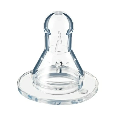 Bebaby Бутылочка стеклянная, антиколиковая, стандартное горлышко, в комплекте силиконовая соска с антиколиковым клапаном, круглая, медленный поток, 3 мес+ (голубой, розовый), арт.R-05B/240, 240 мл