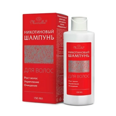 Мирролла Никотиновый шампунь для роста волос 150 мл