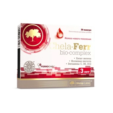 Хела-Ферр биокомплекс, БАД капсулы №30
