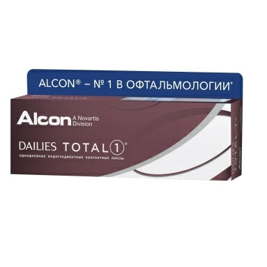 Линзы контактные мягкие: линзы DAILIES TOTAL 1 -9,50, 1 штука