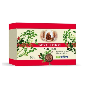 Брусники листья измельченное сырье 50г