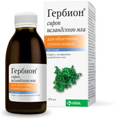 Гербион сироп исландского мха сироп во флаконе 150мл №1
