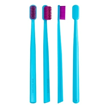 Revyline SM6000 Зубная щетка, голубая с фиолетовой щетиной (6940 ortho)