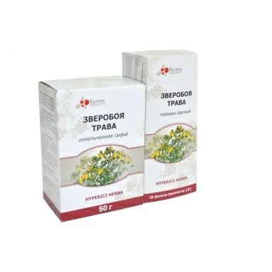 Зверобоя трава порошок крупный 1,5 г в фильтр-пакетах №20