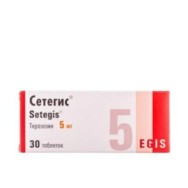 Сетегис таблетки 5мг №10х3