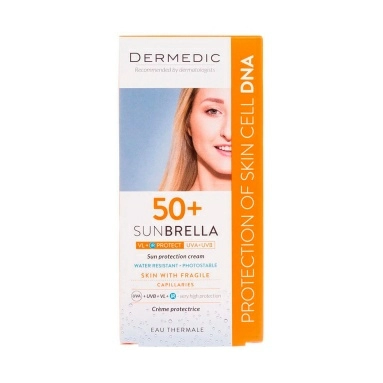 Dermedic SUNBRELLA Крем солнцезащитный SPF50+ для чувствительной кожи, 50 мл
