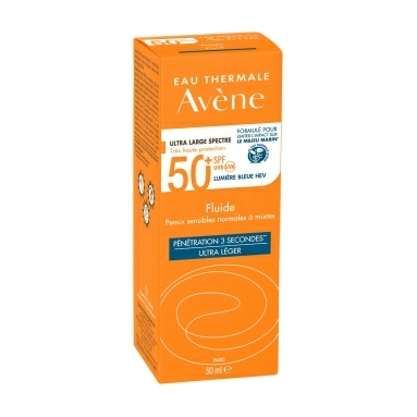 AVENE Флюид солнцезащитный для лица и шеи SPF50+ 50 мл