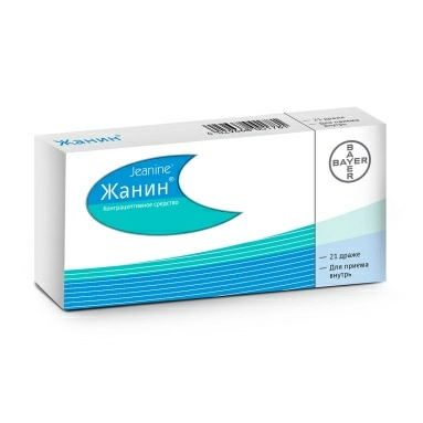 Жанин таблетки п/об. 2мг+30мкг №21х1