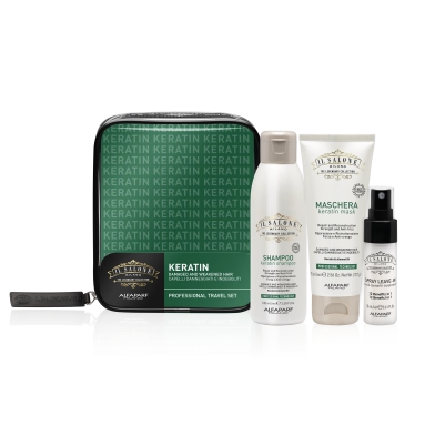 IL SALONE MILANO Keratin Дорожный набор с кератином для поврежденных и ослабленных волос: Шампунь,100мл+Маска,75мл+Спрей,18мл