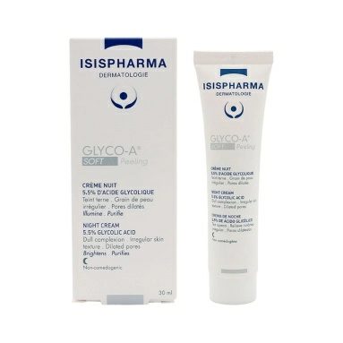 ISISPHARMA GLYCO-A Soft Peeling Ночной крем для мягкого пилинга с 5,5% гликолевой кислотой, 30мл