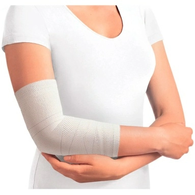 Бинт медицинский эластичный вязаный 0,6 м х 100 мм