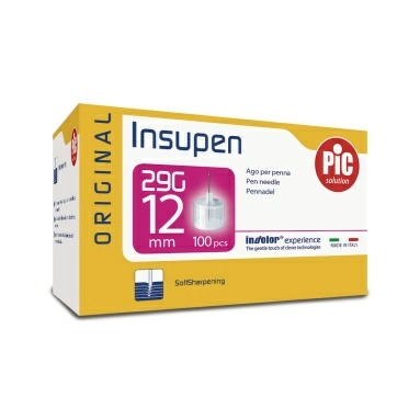 Иглы для шприц-ручки PIC solution INSUPEN ORIGINAL размер G29 (0,33мм х 12 мм) № 100