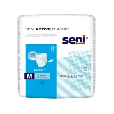SENI ACTIVE CLASSIC medium Трусы впитывающие для взрослых 30 шт