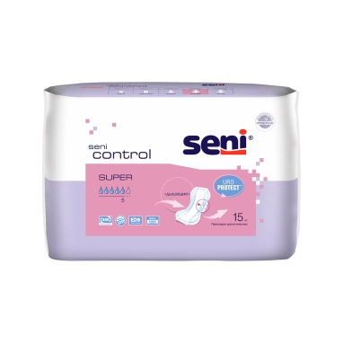 SENI CONTROL Прокладки урологические в размере SUPER 15 шт