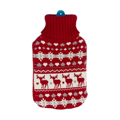 Грелка резиновая Medrull в футляре №2 (олень)