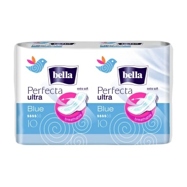 Bella perfecta Ultra blue Ультратонкие женские гигиенические впитывающие прокладки, 20 шт
