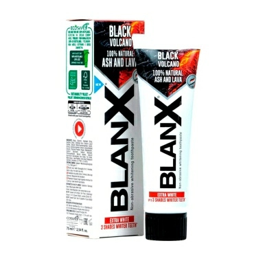 Blanx Black Зубная паста Volcano/Бланкс Черный Вулкан 75мл