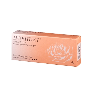 Новинет таблетки п/о №21х3