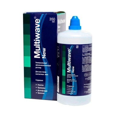Раствор MULTIWAVE-NEW 350мл универс.офтальм.для ухода за конт.линз.,стерил.,в наборе №14