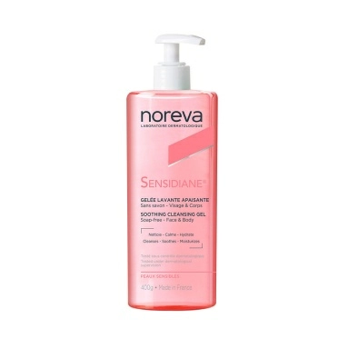 NOREVA СЕНСИДИАН Смягчающий очищающий гель для лица и тела, 400 г