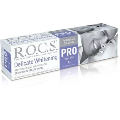 ROCS PRO Зубная паста "Деликатное Отбеливание" Fresh Mint 135гр