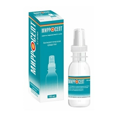 Мирросепт р-р для нар.и местн.прим.0,1мг/мл 100мл с распылит.насадк. №1