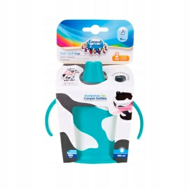 Canpol babies Поильник 31/404 (непроливающий, с твердым носиком 9+, черный) 250 мл