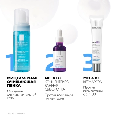 LA ROCHE-POSAY MELA B3 Концентрированная сыворотка против всех видов пигментации, 30 мл