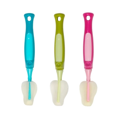 ПОМА Набор ершиков (с губкой) для мытья молочных сосок, 3 шт