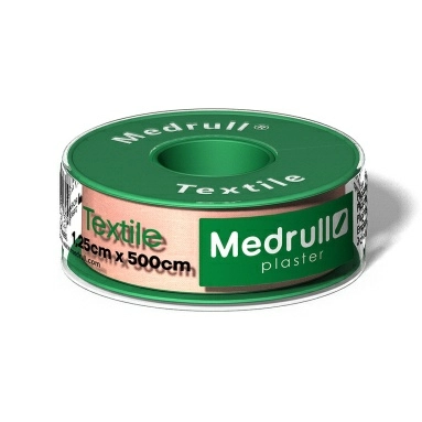 Пластырь Medrull Textile 1,25cм x 500cм (ролик)