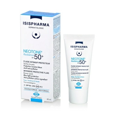 ISISPHARMA NEOTONE Radiance SPF 50+ (Неотон Радианс СПФ 50+) флюид интенсивного действия от пигментных пятен SPF 50+ с высокой степенью защиты,30мл