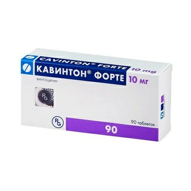 Кавинтон® форте таблетки 10мг №15х6