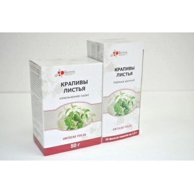 Крапивы листья порошок крупный 1,5г в фильтр-пакетах №20