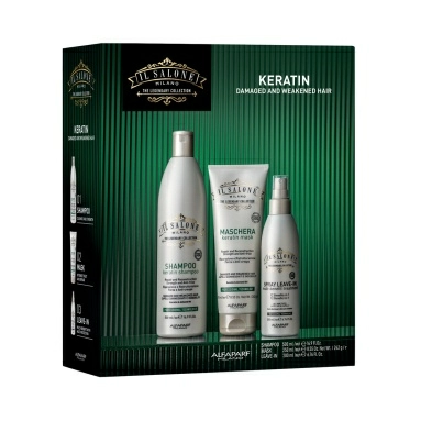 IL SALONE MILANO Keratin Н-р с кератином для повр и ослаб в-с: Шампунь,500мл+Маска,250мл+Спрей,200мл