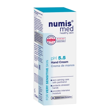Numis med Крем увлажняющий для рук pH 5,5 для чувствительной кожи с пантенолом, 75 мл
