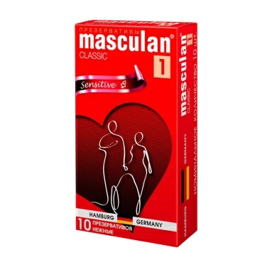 Презервативы "Masculan"(№10) Sensitive Plus (нежные)