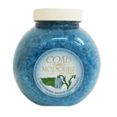 Соль "морская" природная д/ванн с маслом иланг-иланг 1 кг