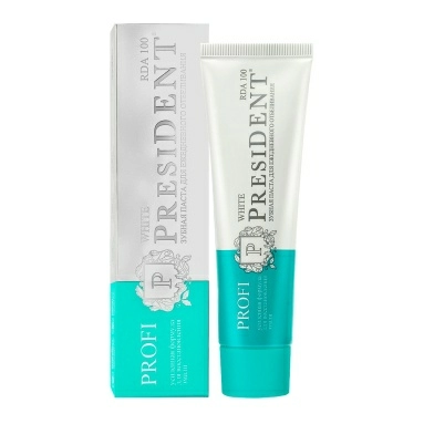 PRESIDENT PROFI Зубная паста White (100 RDA), 50 мл